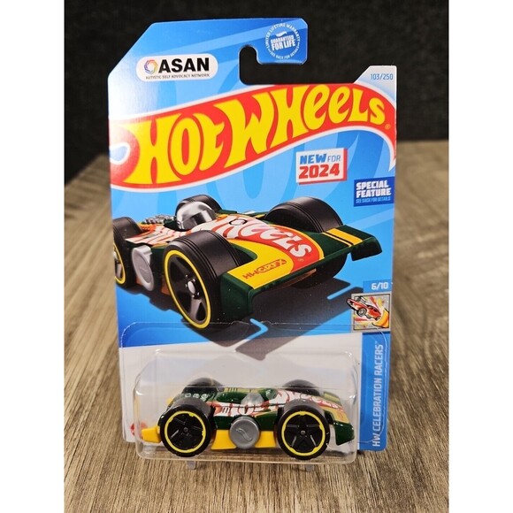 Hot Wheels Other - Hot Wheels Flippin Fast HW Celebration Racer Race Car 1:64 Diecast Toy Car 2024